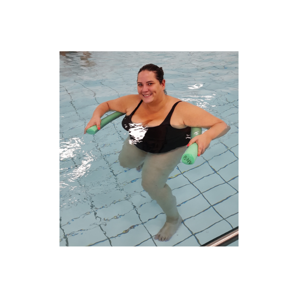 Patient of SP Therapy Services in a hydrotherapy pool